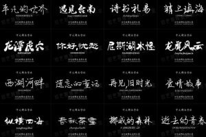 两万套字体合集｜从此字体不再发愁了！